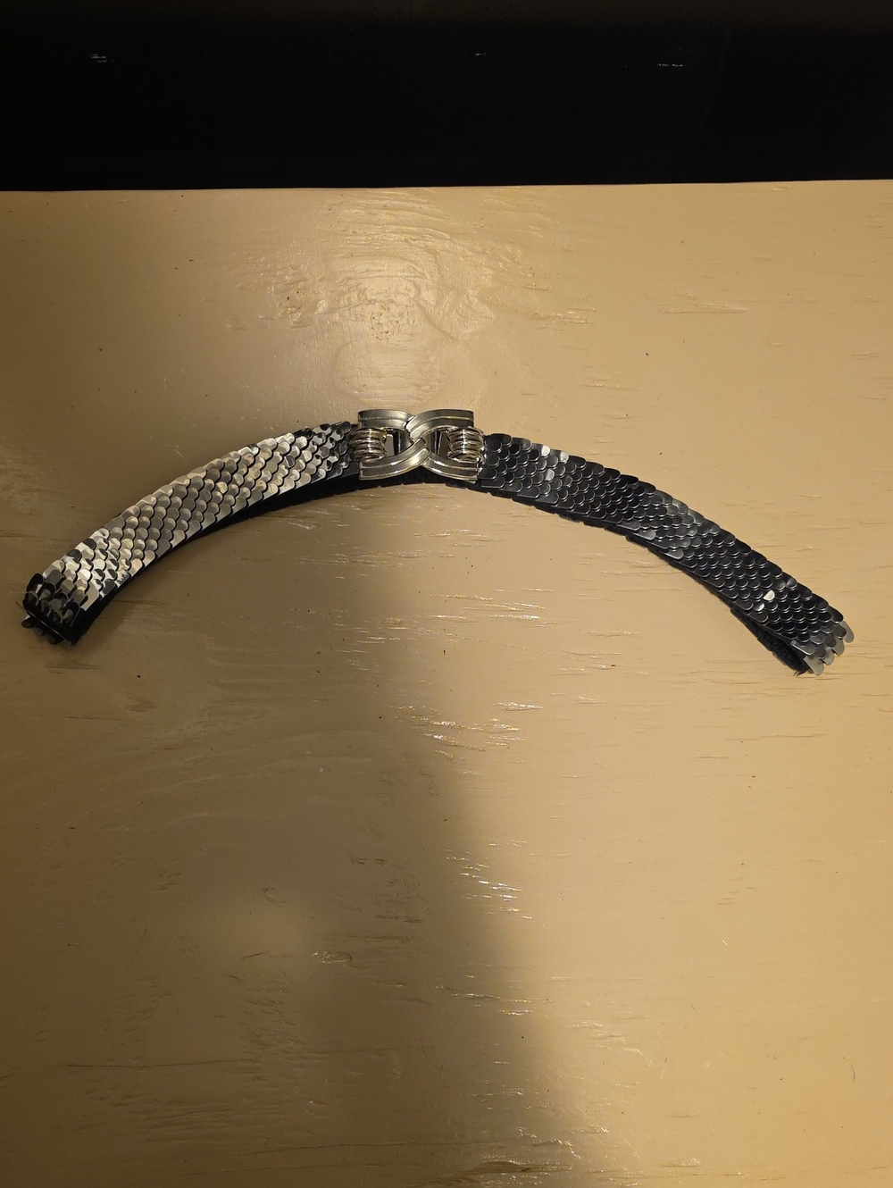 Women’s Metal "Dragon" Scales Elastic Belt -Inv.551